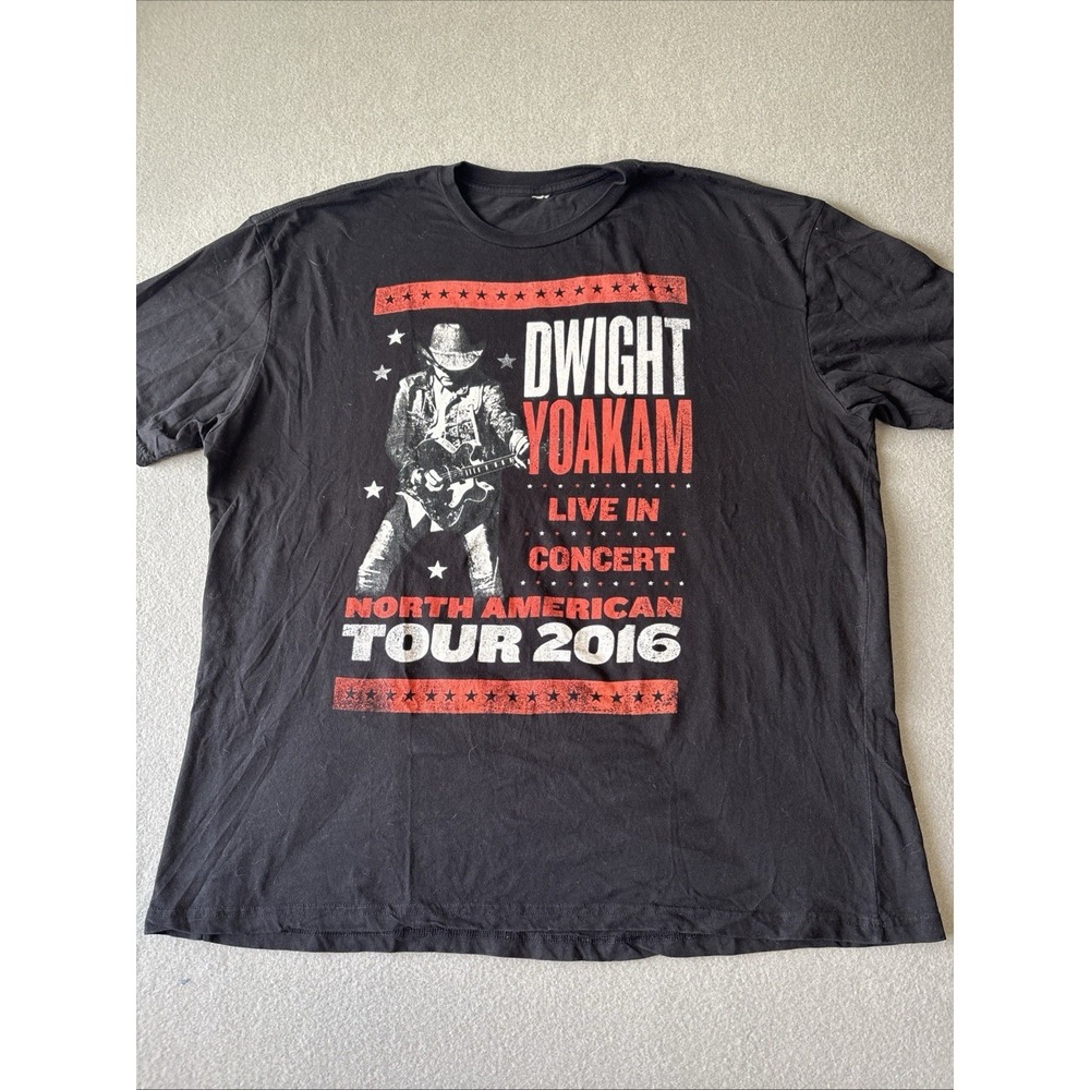 Dwight Yoakam Official Live‎ In Concert North American Tour 2016 T-Shirt XXL Tee